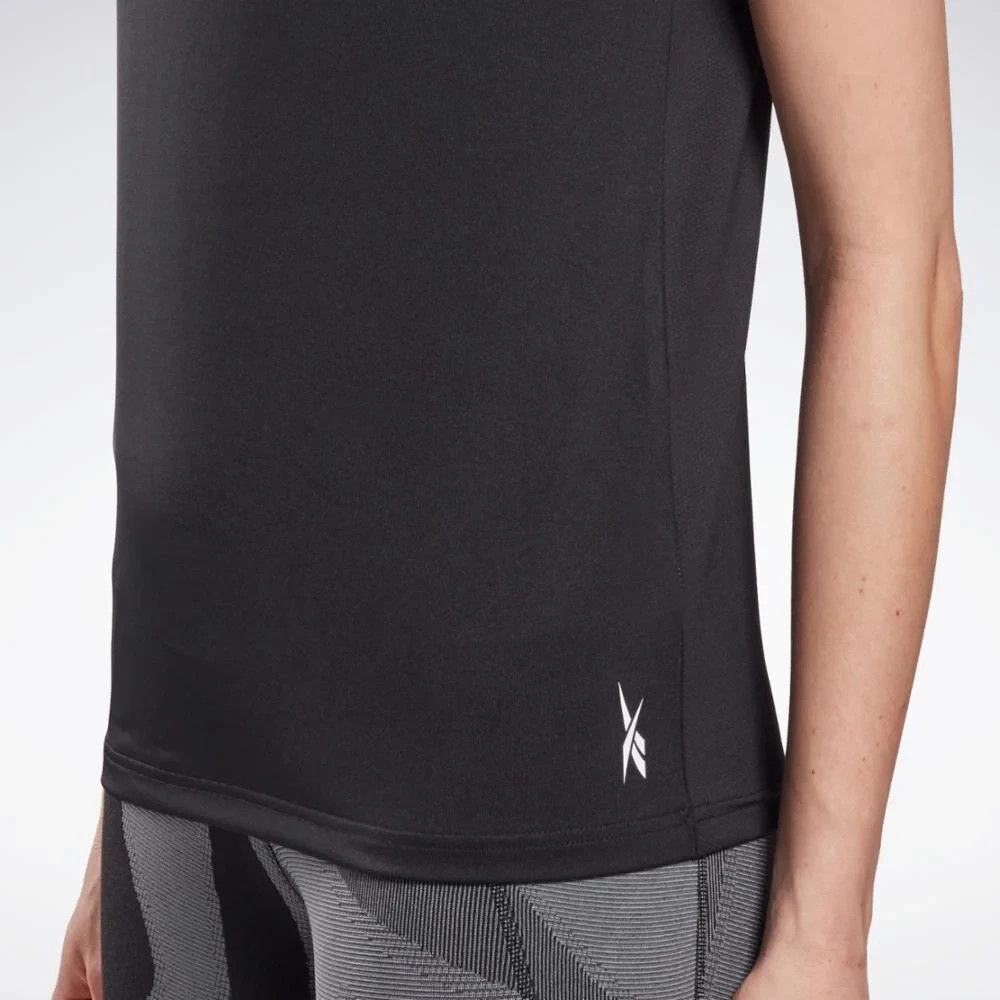 Reebok Apparel Women's Workout Ready Speedwick T-Shirt Training Top Black L - Picture 3 of 9